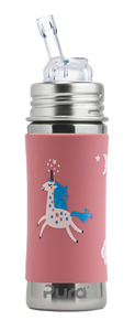 Pura Kiki 325ml Straw Stainless Steel Bottle - Unicorn