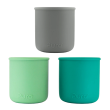 Load image into Gallery viewer, Pura my-my Silicone Trainer Cups Set of 3 - Mint, Moss &amp; Slate