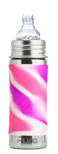 Load image into Gallery viewer, Pura Kiki 325ml Toddler Sippy Stainless Steel Bottle - Pink Swirl