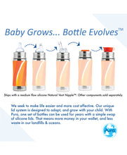 Load image into Gallery viewer, Pura Kiki® 325ml Infant Stainless Steel Bottle - Aqua