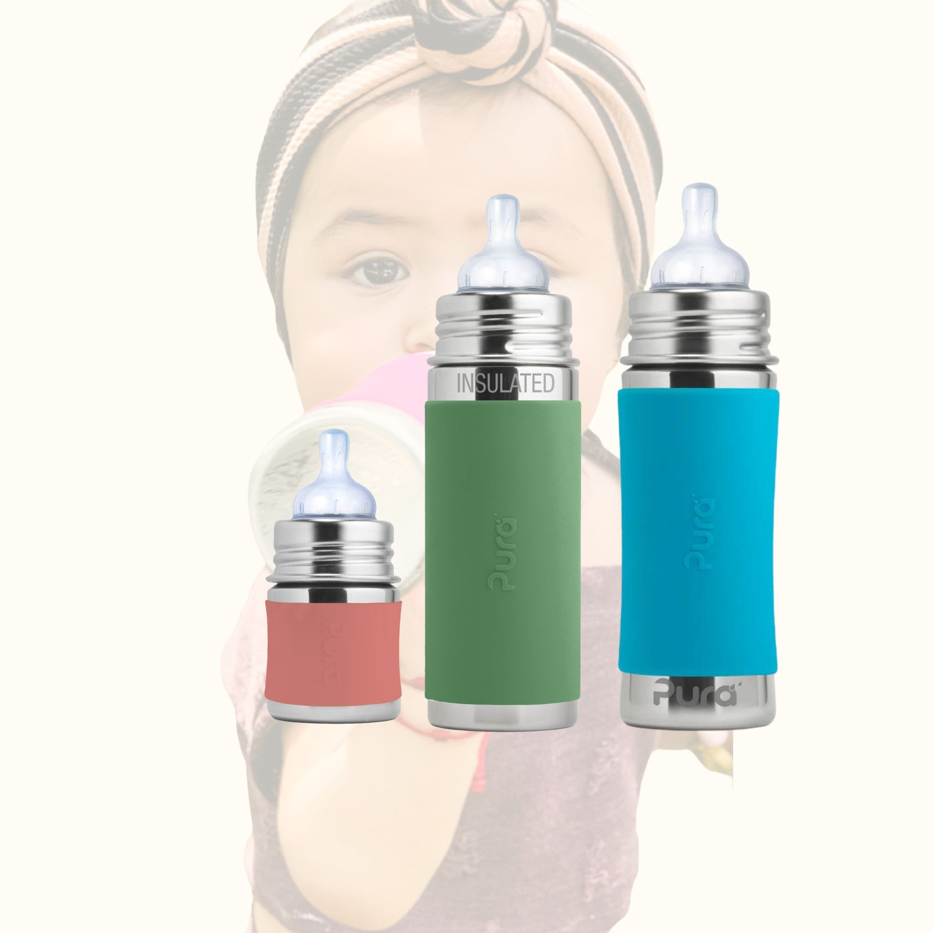 Pura Kiki Stainless Steel Baby Bottles