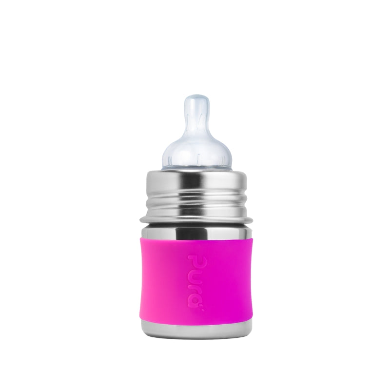 Pura Kiki® 150ml Infant Stainless Steel Bottle - Pink