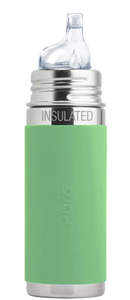 Pura Kiki 260ml Insulated Toddler Sippy Stainless Steel Bottle - Moss