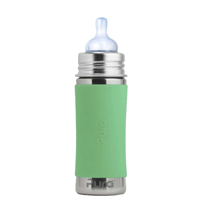 Pura Kiki® 260ml Insulated Infant Stainless Steel Bottle - Moss