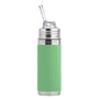 Pura Kiki® 260ml Insulated Kiddo Straw Stainless Steel Bottle - Moss