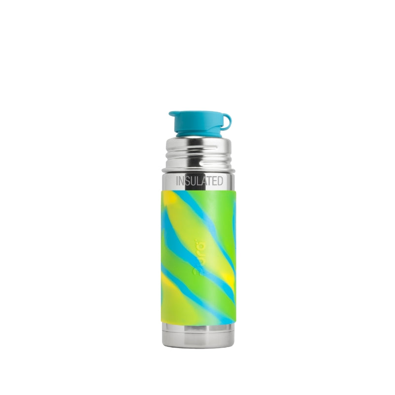 Pura 260ml Insulated Sport Mini® Stainless Steel Bottle - Aqua Swirl
