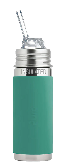Pura Kiki® 260ml Insulated Kiddo Straw Stainless Steel Bottle - Mint
