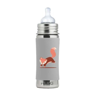 Pura Kiki® 325ml Infant Stainless Steel Bottle - Fox