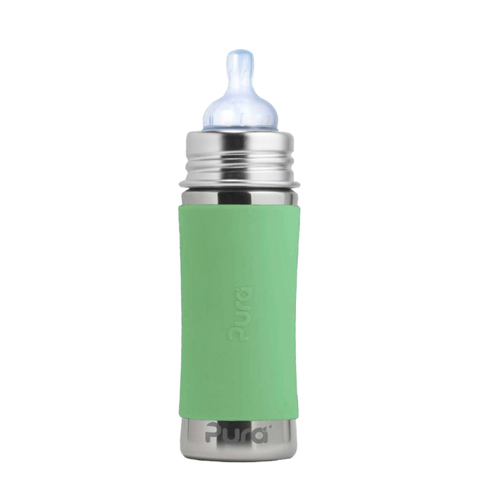 Pura Kiki® 325ml Infant Stainless Steel Bottle - Moss