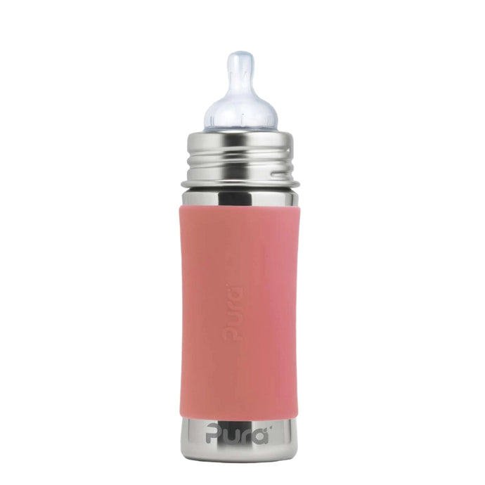 Pura Kiki® 325ml Infant Stainless Steel Bottle - Rose