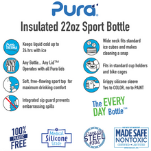 Load image into Gallery viewer, Pura Big Mouth® Sport 850ml Stainless Steel Bottle - Moss