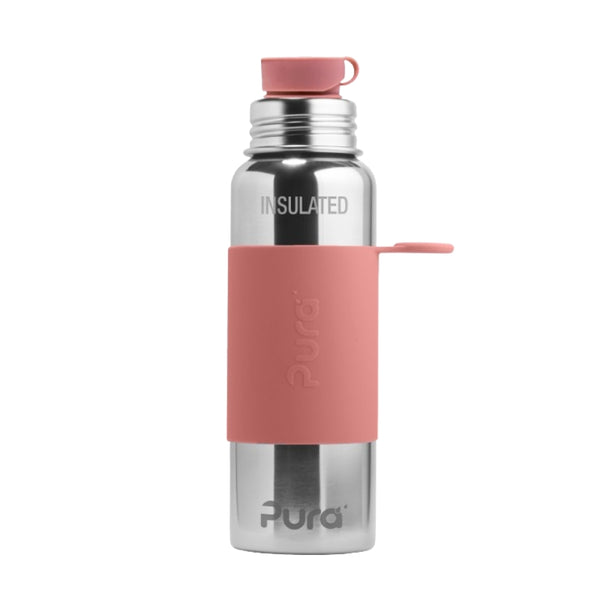 Pura Big Mouth® Sport 650 Insulated Stainless Steel Bottle - Rose