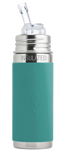 Pura Kiki 260ml Insulated Straw Stainless Steel Bottle - Mint