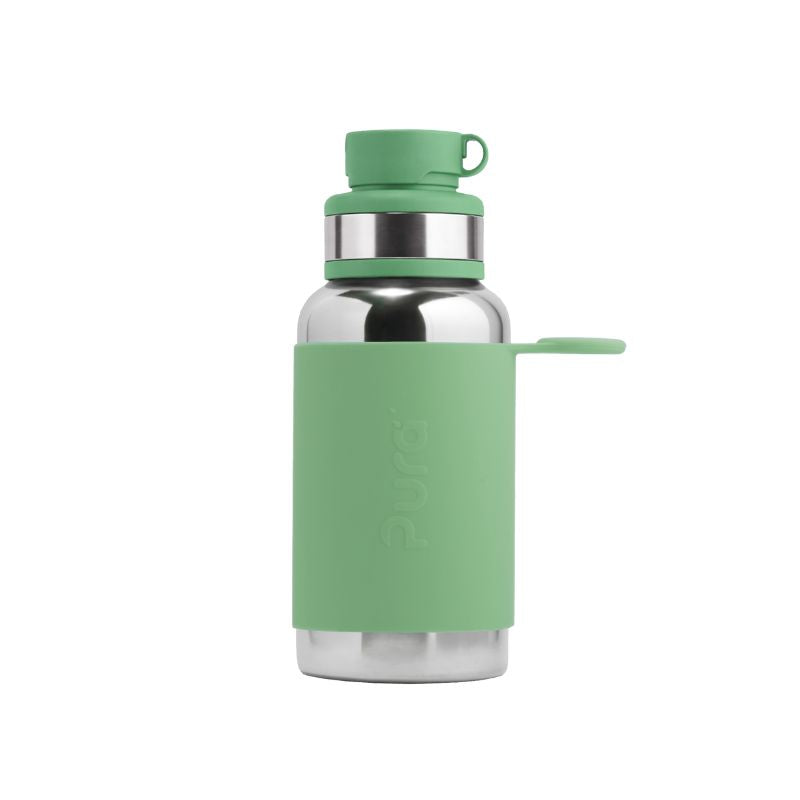 Pura Big Mouth® Junior Sport 550ml Stainless Steel Bottle - Moss