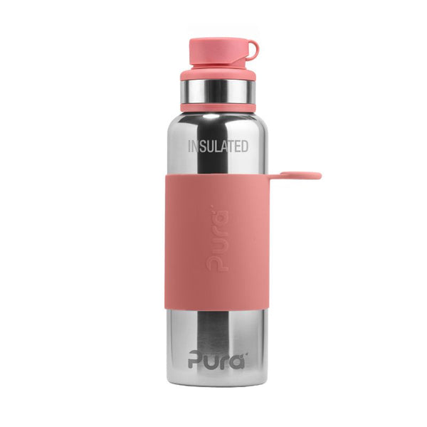 Pura Big Mouth® Sport 650 Insulated Stainless Steel Bottle - Rose