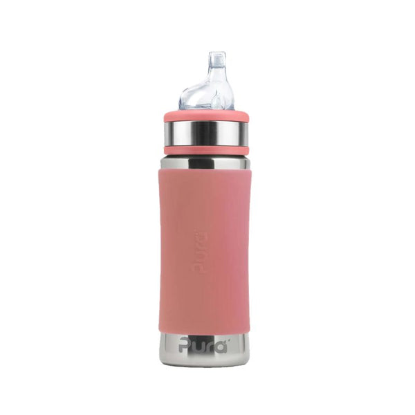 Pura Kiki® 325ml Toddler Sippy Stainless Steel Bottle - Rose (Pre-Order Ships from 28/09/2026)