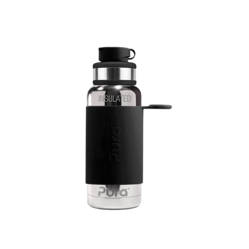 Pura Big Mouth® Sport 475ml Insulated Stainless Steel Bottle - Black