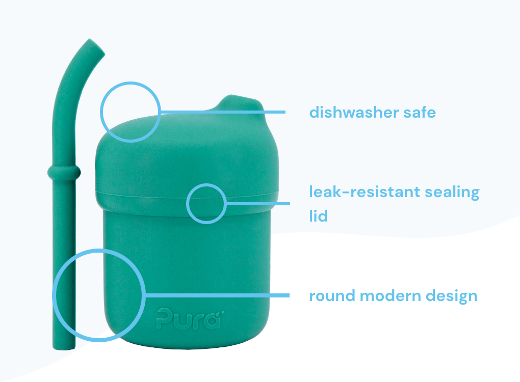 Pura my-my™ Silicone Straw Cup - Mint