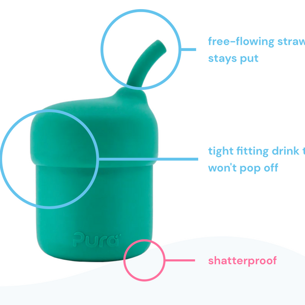 Pura my-my™ Silicone Straw Cup - Slate