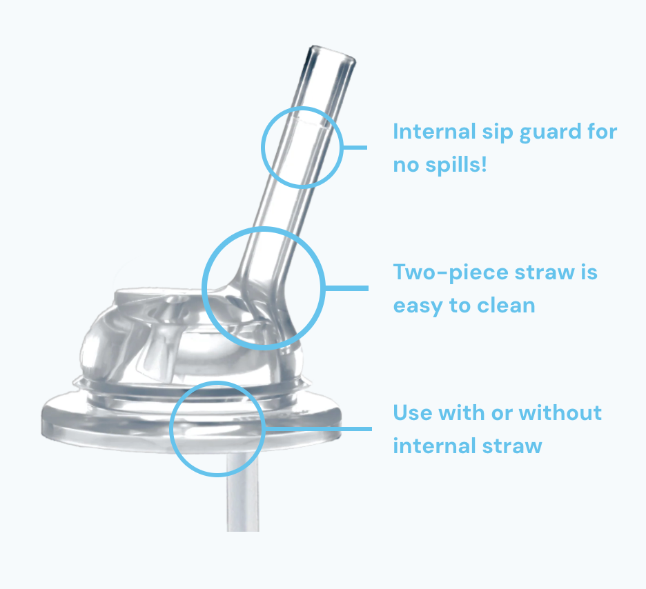 Pura Kiki® 6M+ Kiddo Silicone Straw with Sip Guard (New)