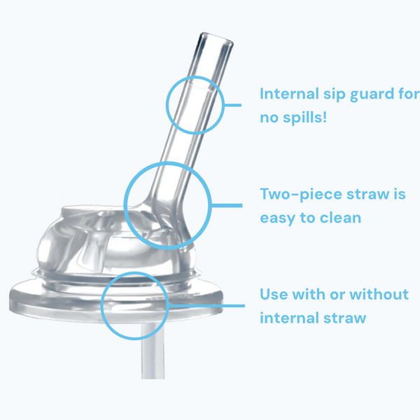 Pura Kiki® 6M+ Kiddo Silicone Straw with Sip Guard (New)