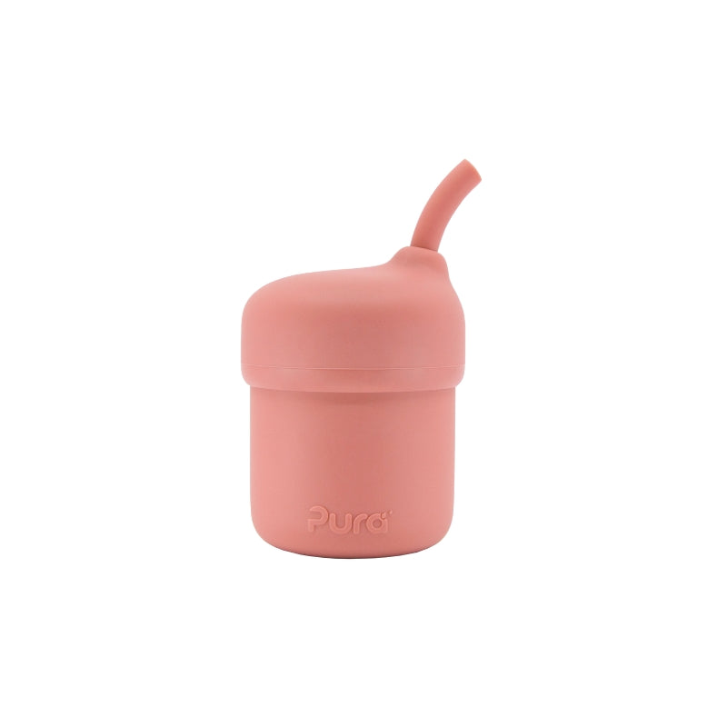 Pura my-my™ Silicone Straw Cup - Rose