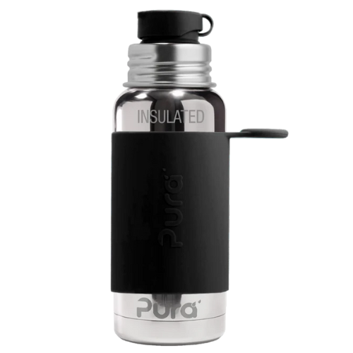 Pura Big Mouth® Sport 475ml Insulated Stainless Steel Bottle - Black