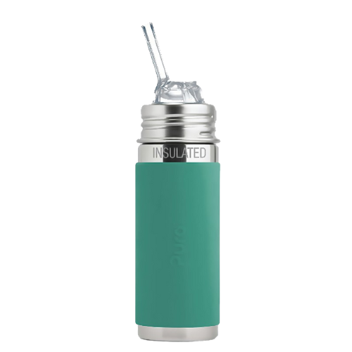Pura Kiki® 260ml Insulated Kiddo Straw Stainless Steel Bottle - Mint