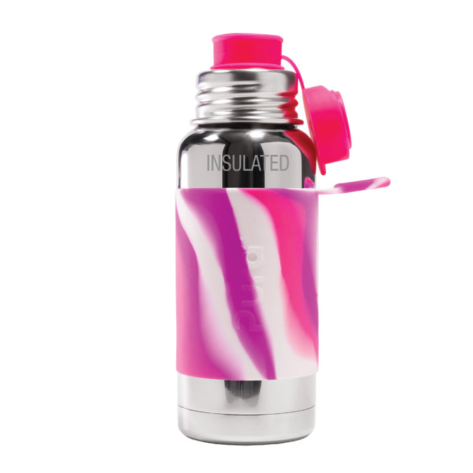Pura Sport 475 Insulated Stainless Steel Bottle - Pink Swirl
