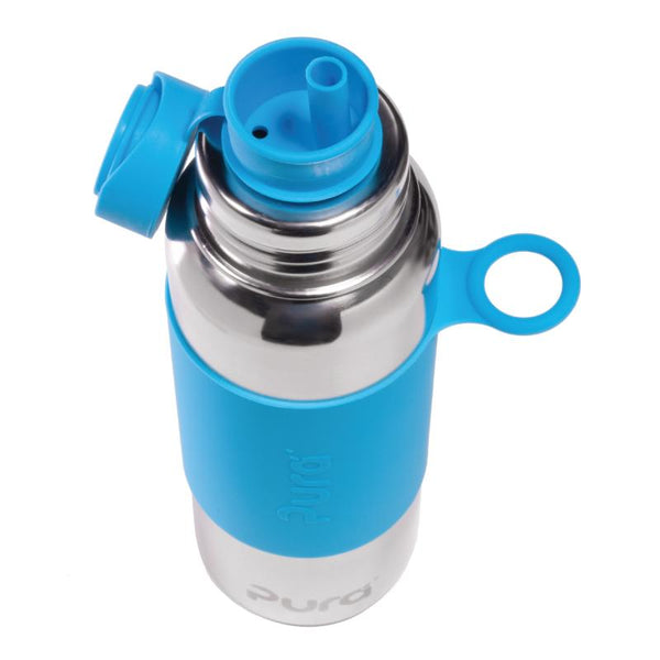 Pura Silicone Sport Straw - Aqua