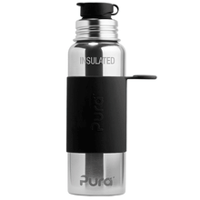 Load image into Gallery viewer, Pura Sport 650 Insulated Stainless Steel Bottle - Black