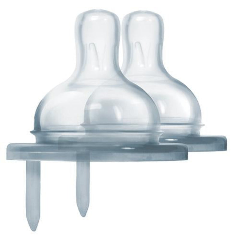 Pura Kiki® Natural Vent Silicone Teat - Slow Flow 2PK