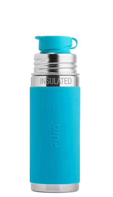 Pura Kiki Sport Mini 260ml Insulated Stainless Steel Bottle - Aqua