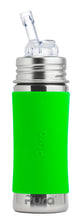 Load image into Gallery viewer, Pura Kiki 325ml Straw Stainless Steel Bottle - Green