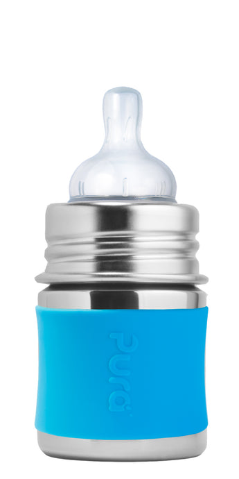 Pura Kiki 150ml Infant Stainless Steel Bottle - Aqua