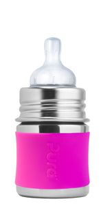 Pura Kiki 150ml Infant Stainless Steel Bottle - Pink