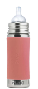 Pura Kiki 325ml Infant Stainless Steel Bottle - Rose