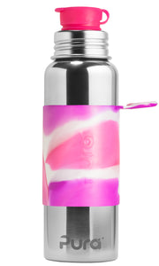Pura Sport 850 Stainless Steel Bottle - Pink Swirl