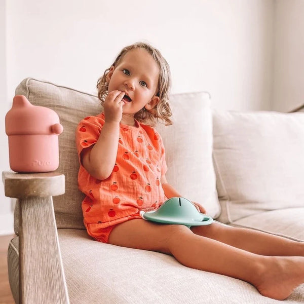 Pura my-my™ Silicone Sippy Cup + Snack Saucer Bundle - Mint