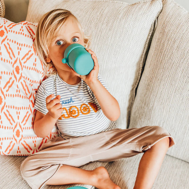 Pura my-my™ Silicone Sippy Cup Set of 2 - Mint & Moss