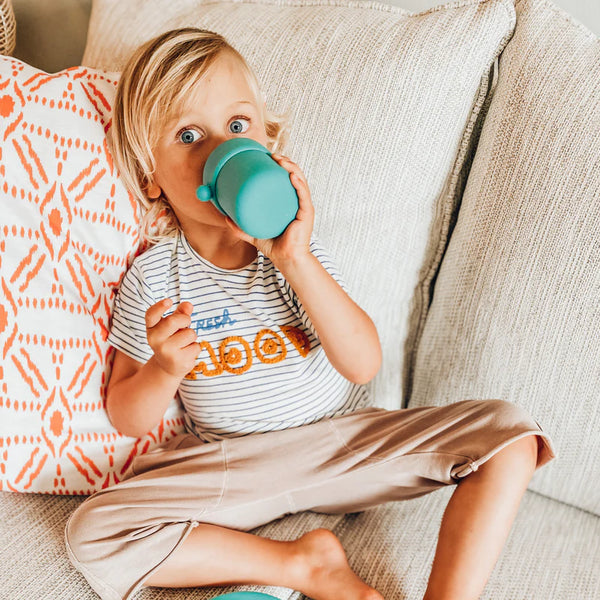 Pura my-my™ Silicone Sippy Cup Set of 2 - Mint & Moss