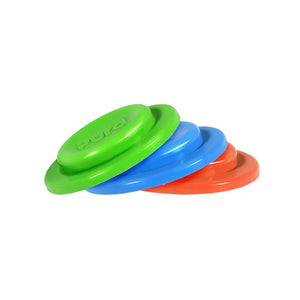 Pura Kiki Silicone Disk - Aqua/Green/Orange 3PK